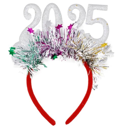 TIANQUXNGI Einzigartiger goldener Haarreif 2025 Silvester Party Kopfschmuck Kostüm festliches Haarschmuck für Frauen Mädchen TIANQUXNGI Einzigartiger goldener Haarreif 2025 Silvester Party Kopfschmuck Kostüm festliches Haarschmuck für Frauen Mädchen von TIANQUXNGI