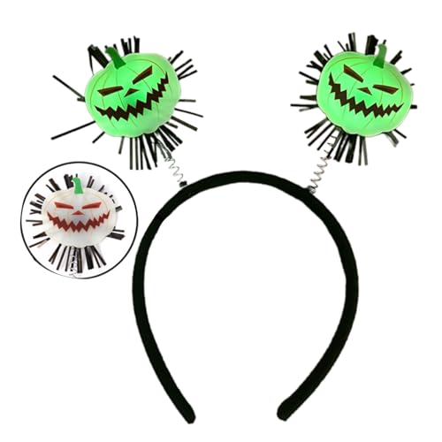 TIANQUXNGI Fluoreszierender Totenkopf-Kopfschmuck mit Fledermaus-Motiv, modischer Kopfschmuck für nächtliche Halloween-Feiern und Themenveranstaltungen von TIANQUXNGI