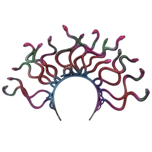 TIANQUXNGI Mystischer antiker Schlangen-Kopfschmuck, einzigartige Kopfbedeckung, Halloween-Cosplay-Accessoire für trendige Damen TIANQUXNGI Mystischer antiker Schlangen-Kopfschmuck, einzigartige Kopfbedeckung, Halloween-Cosplay-Accessoire für trendige Damen von TIANQUXNGI