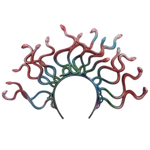 TIANQUXNGI Mystischer antiker Schlangen-Kopfschmuck, einzigartige Kopfbedeckung, Halloween-Cosplay-Accessoire für trendige Damen TIANQUXNGI Mystischer antiker Schlangen-Kopfschmuck, einzigartige Kopfbedeckung, Halloween-Cosplay-Accessoire für trendige Damen von TIANQUXNGI