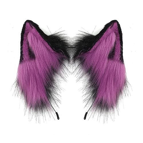 TIANQUXNGI Plüsch-Ohr-Cosplay-Stirnband, Plüsch, pelzige Ohren, Geburtstag, Cosplay, Party, Haarschmuck für Frauen und Mädchen TIANQUXNGI Plüsch-Ohr-Cosplay-Stirnband, Plüsch, pelzige Ohren, Geburtstag, Cosplay, Party, Haarschmuck für Frauen und Mädchen von TIANQUXNGI