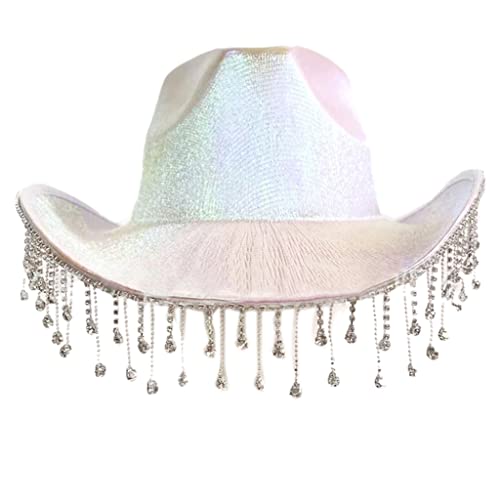TIANQUXNGI Strass-Hut für Junggesellinnenabschied, Brautparty, Brauthut, Brauthut, Fedoras von TIANQUXNGI