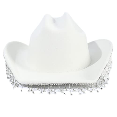 TIANQUXNGI Strass Quasten Schimmernde Hüte für Halloween Dress Up Cosplays Party Kostüm Zubehör von TIANQUXNGI