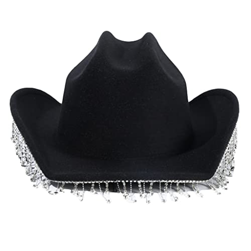 TIANQUXNGI Strass Quasten Schimmernde Hüte für Halloween Dress Up Cosplays Party Kostüm Zubehör von TIANQUXNGI