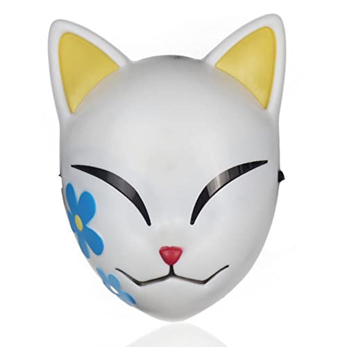TIANTIAN Anime Dämonentöter Face Cover Fox Kostümmaske für Party, Cosplay & Rollenspiele - Unisex, Anime-Fans & Cosplayer von TIANTIAN