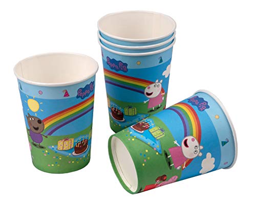 Happy People Peppa Pig Pappbecher 200ml 6 Stück von TIB