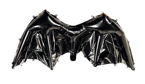 TIB Heyne 17685 - Aufblasbare Fledermaus Flügel für Kinder, Folienballon zum Umhängen, Tier Kostüm, Accessoire für Karneval, Halloween von TIB Heyne