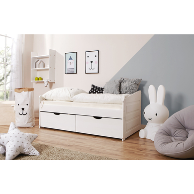 TiCAA Sofabett Micki mini mit 2 Schubladen von TICAA