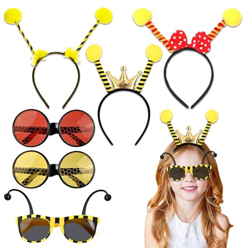 TICKLELY Bee-Brilliant! 6-Teiliges Bienenkostüm-Set, Erwachsene & Junge Leute Geeignet - Schicke Biene Kostüme & Zubehör für Halloween, Karneval, Themenpartys und Mehr TICKLELY Bee-Brilliant! 6-Teiliges Bienenkostüm-Set, Erwachsene & Junge Leute Geeignet - Schicke Biene Kostüme & Zubehör für Halloween, Karneval, Themenpartys und Mehr von TICKLELY
