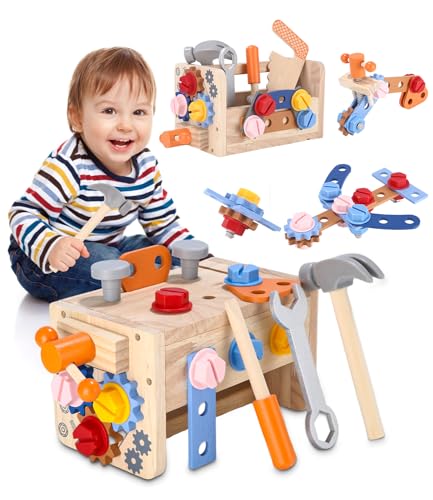 TIDEVAN Werkzeugkoffer Kinder ab 3 Jahre,41 Stück Kinder Werkzeugkasten mit Zubehör Werkzeugspielzeug Spiele für Kleinkind mit Werkzeugkasten Mädchen Junge Werkzeug Kinder Geschenk ab 3 4 5 6 Jahre TIDEVAN Werkzeugkoffer Kinder ab 3 Jahre,41 Stück Kinder Werkzeugkasten mit Zubehör Werkzeugspielzeug Spiele für Kleinkind mit Werkzeugkasten Mädchen Junge Werkzeug Kinder Geschenk ab 3 4 5 6 Jahre von TIDEVAN
