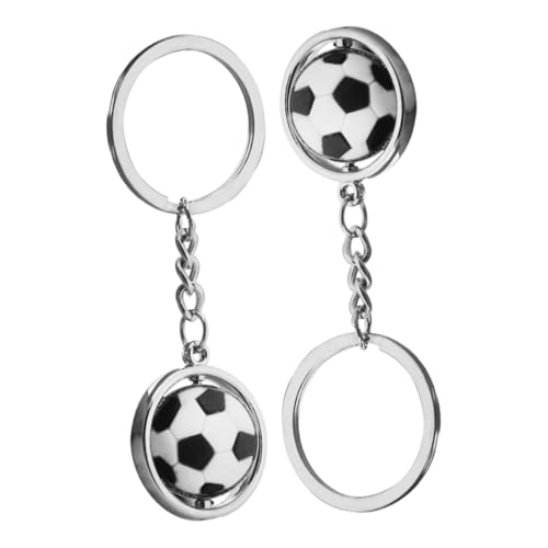 TIDTALEO 2Stücke Fußball Schlüsselanhänger mit Drehbarem Design Sportzubehör für Geburtstagsgeschenk oder Mitgebsel für Karneval und Feste TIDTALEO 2Stücke Fußball Schlüsselanhänger mit Drehbarem Design Sportzubehör für Geburtstagsgeschenk oder Mitgebsel für Karneval und Feste von TIDTALEO