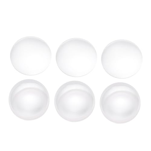 TIDTALEO 6 Stück Glaslinsen 42 Mm Doppelt Konvex Für Laborgeräte Optik Fotografie Kunstprojekte von TIDTALEO