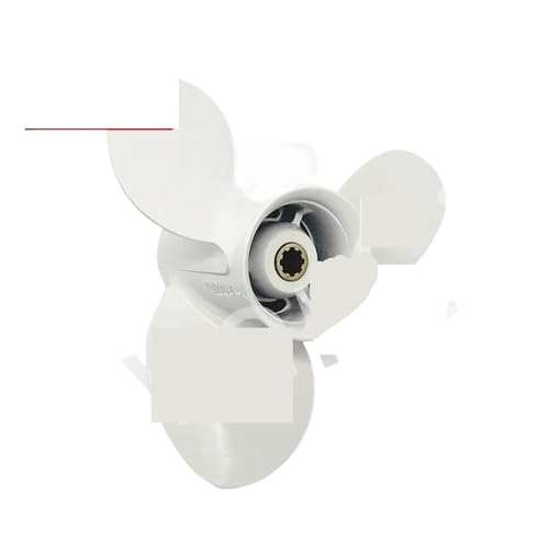 Außenbordpropeller 11 3/4x7 9.9HP 15HP F20 Bootsmotor Aluminiumlegierung Schraube 8 Spline Marinemotorteil von TIEOAXFT
