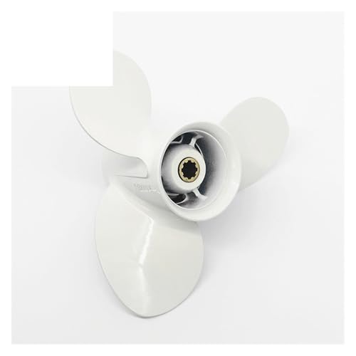 Außenbordpropeller 9, PS 15 F20 1/4 x 10 Boot Aluminiumlegierung Schraube 3 Klinge 8 Spline Marine Motor von TIEOAXFT