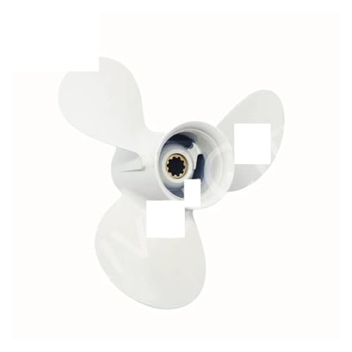 Außenbordpropeller for 0 PS 25 30 9 7/8 x 14 Boot Aluminiumlegierung Schraube 3 Klinge 10 Spline Marine Motor von TIEOAXFT