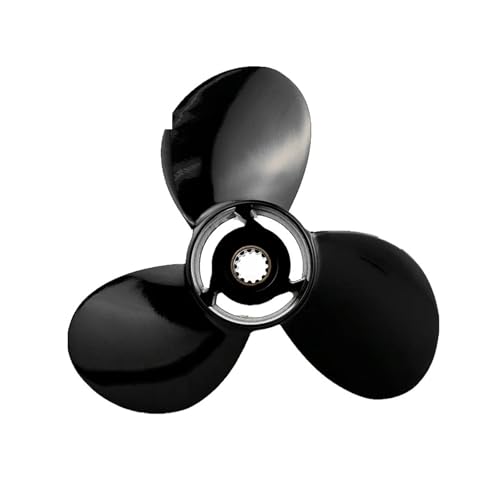 Außenbordpropeller for 35 PS, 40 , 60 , 65 , 11 3/8 x 14, Bootsmotor, Aluminiumlegierung, Schraube, Schiffsmotor, 3-Blatt, 13 Spline von TIEOAXFT