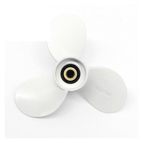 Außenbordpropeller for 4 PS 5 6 7 1/2 x Boot Aluminiumlegierung Schraube 3 Klinge 9 Spline Marine Motor von TIEOAXFT