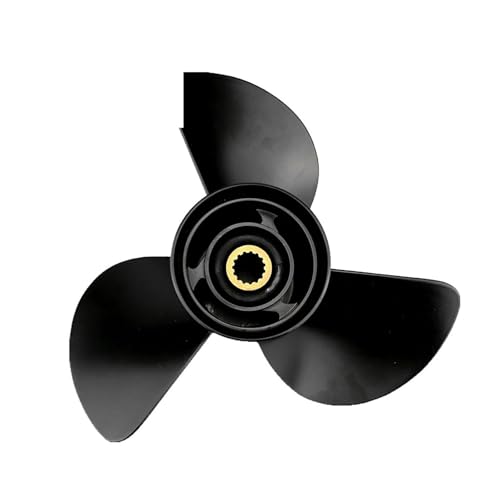 Außenbordpropeller for 90 PS, 100 , 115 , 140 , Aluminiumpropeller, 3-Blatt, 15 Zähne, Bootsteil, 14 x 19 von TIEOAXFT