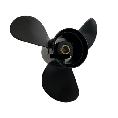 Außenbordpropeller for Tohatsu 25 PS 30 3-Blatt 10 Spline Aluminiumlegierung Schiffsmotor von TIEOAXFT