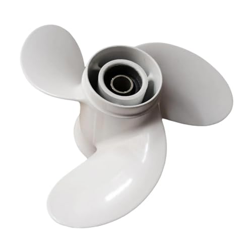Bootsmotorpropeller 9 1/4x9-J Passend for , PS 15 63V-45945 63V 4-5-6 Außenbordpropeller mit 3-Blatt-Propeller aus Aluminium von TIEOAXFT