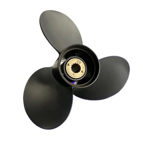 Bootspropeller 10 1/2x13 25 PS 30 35 40 Außenbordmotor Propeller aus Aluminiumlegierung 3-Blatt 13 Spline von TIEOAXFT