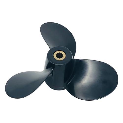 Bootspropeller 7 1/2x6 1/2 for Außenbordmotor 4-6 Aluminium 10 Zahn Spline Motorteil 58110-91JN0-019 von TIEOAXFT