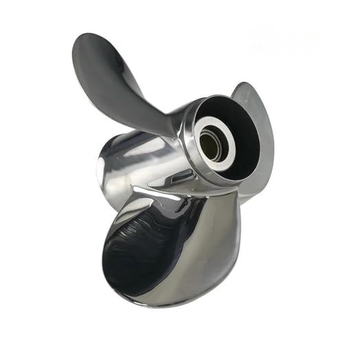 Marine-Außenborder-Propeller aus Edelstahl for 25–60 PS 11 5/8 x 11-G 3/8 12-G 1/8 13-G 1/4 14-G 15-G 10 16-G(11 1-8X13-G) von TIEOAXFT