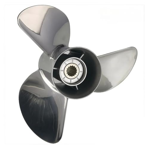 Marine-Propeller aus Edelstahl for 50–130 PS, 14 x 12-K, 13,8 13-K, 1/2 14-K, 15-K, 17-K, 19-K, 15 Zähne(13 1-2X15-K) von TIEOAXFT