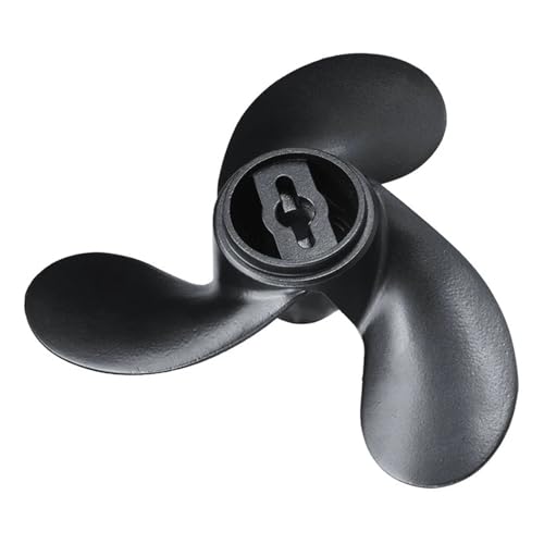 Propeller 7,4 x 5, Schiffspropeller aus Aluminiumlegierung for 2,2–3,3 PS R-Rotation, schwarz, Blätter von TIEOAXFT