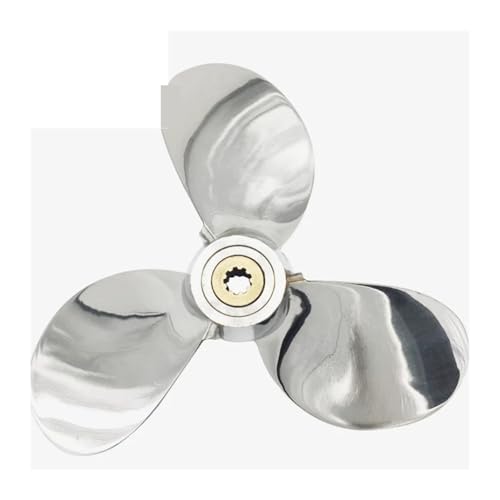 Propeller 7 1/2x8 Motor 4 PS 5 6 Edelstahl 3-Blatt 9 Spline Schiffsmotorteil SS-Propeller ,5x8 a von TIEOAXFT