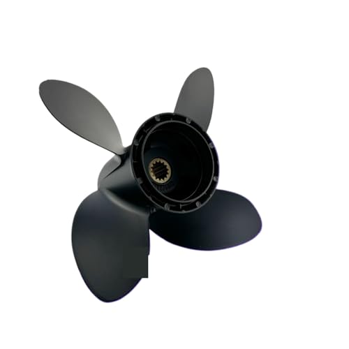 for 15 PS 20 25–35 Außenbordpropeller 10 1/4 x 14 Bootsmotor, Aluminiumlegierung, Schraube, Schiffsmotor, 3-Blatt, Spline von TIEOAXFT