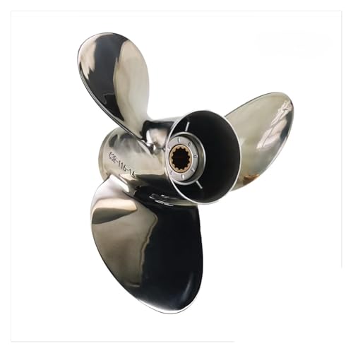for 35-60 Edelstahl Propeller Marine Außenborder 11 5/8X12 5/8X13 5/8X14 13 Zahn(11 5-8X13) von TIEOAXFT