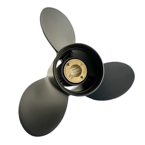 for 50 PS 60 70 75 Außenbordpropeller 10 x 17 Bootsmotor Aluminiumlegierung Schraube Schiffsmotor 3 Klinge 13 Spline von TIEOAXFT