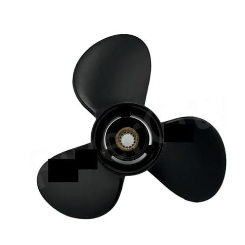 for 9, PS 10 15 20 Außenbordpropeller ,25 * 11 Bootsmotor Aluminiumlegierungsschraube Schiffsmotor 3 Klinge 14 Spline von TIEOAXFT