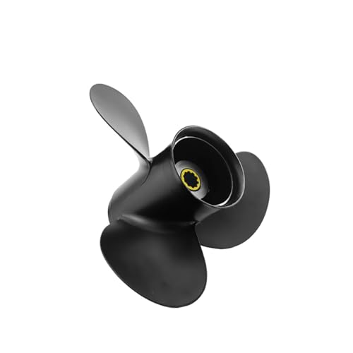 for Außenbordpropeller 9,8 x 3R0B64518-0 Passt 25-30 Bootsmotoren Aluminiumlegierung Schraube 3 Blatt 10 Spline von TIEOAXFT
