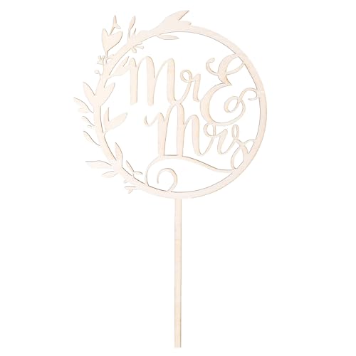 TIESOME Mr Mrs Deko Hochzeit aus Holz, Cake Topper Hochzeit Tortenaufsatz Rustikale Dekoration für Jahrestag Verlobung Brautparty TIESOME Mr Mrs Deko Hochzeit aus Holz, Cake Topper Hochzeit Tortenaufsatz Rustikale Dekoration für Jahrestag Verlobung Brautparty von TIESOME