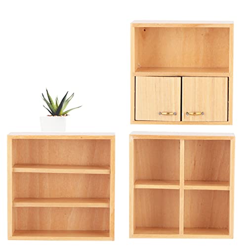 Puppenhaus-Miniaturen, 1:12, Mini-Holzschrank, Puppenhausmöbel Im Maßstab 1:12, Miniatur-Puppenhausmöbel, Möbel, Wohnzimmer, Schlafzimmer, Schrankeinheit für Puppenhaus (2) von TIKATARER