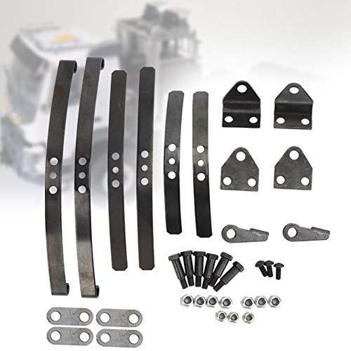 TIKATARER 1/14 -Aufhängung, Vorderblatt-Aufhängungssatz, Stahl, Schwarzer Stahl, Vorderblatt-Aufhängung, Rc-Truck 1/14-Zubehör, RC1:14-Autoteile, Passend für 1/14-Truck TIKATARER 1/14 -Aufhängung, Vorderblatt-Aufhängungssatz, Stahl, Schwarzer Stahl, Vorderblatt-Aufhängung, Rc-Truck 1/14-Zubehör, RC1:14-Autoteile, Passend für 1/14-Truck von TIKATARER