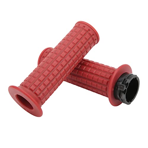 TIKATARER Daumengas, Motorradgriffe 25 Mm/28 Mm Kaliber Beschleuniger -Lenker -Twist Griff 1 Paar Drosselklappengröße Motorrad Lenker Griff für CBR600RR CBR1000RRR (Rot) von TIKATARER