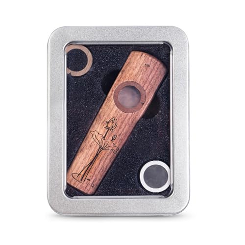 TIKATARER Holz Kazoo, Holz Kazoo Musikinstrument (Walnussholz) von TIKATARER