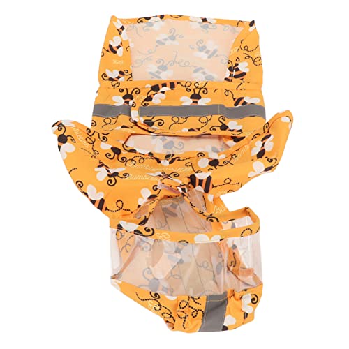 TIKATARER Hund Regenmantel, Reflektierende Haustier Regenkleidung für Große Mittelgroße Hunde Welpen Hunde Regenschirm für Große Welpe Regenjacke mit Kapuze Regenmantel für Zum Wandern (XL) von TIKATARER