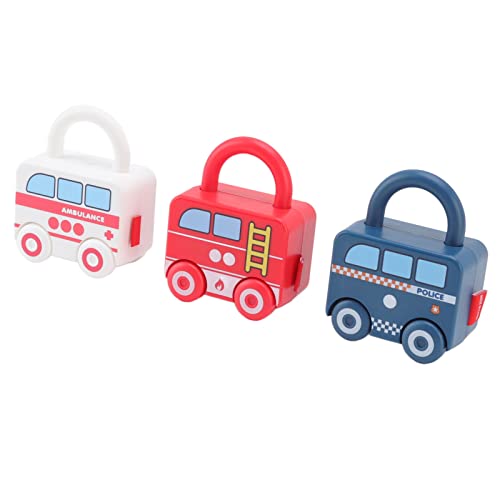 TIKATARER Lock- und Key Toy, PP Plastic Kleinkindschlüssel mit Wichtigen Lernressourcenspielzeugen für Bildungsspielzeug von TIKATARER