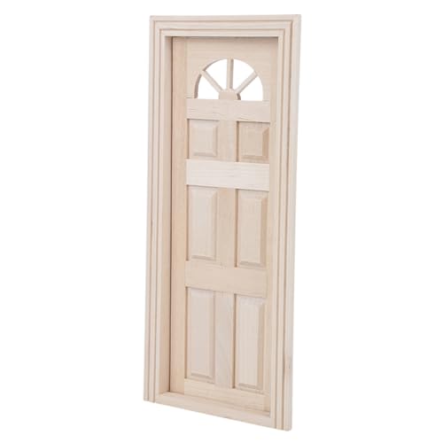 TIKATARER Melody Jane Dolls Häuser, 1:12 Puppenhaus Holz Miniatur Simuliertes Türpuppenhaus Tür Mini Fenstertür Modell Spielzeugpuppenhaus Frames Minaiture Dollhouse Accessoires (Sechs Tor) von TIKATARER