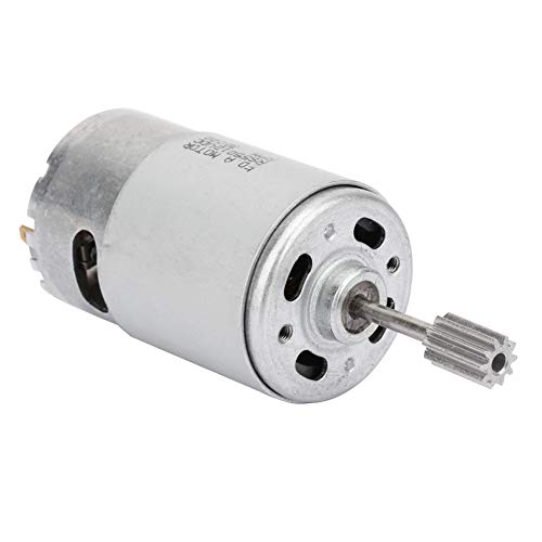 TIKATARER Mikromotor, 6 V RS550 Elektromotor Hochgeschwindigkeit Hochgeschwindigkeit Mikromotor für Elektro -Spielzeugauto Motorrad (6v550-8000 rev) von TIKATARER
