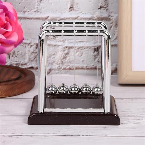 TIKATARER Pendel, Newtons Cradle Physics Science Bildung Spielzeug Home Tisch Dekoration Balance Balls Schreibtisch Spielzeug Perpetual Motion Machine für Büroschlafzimmer Wohnzimmer von TIKATARER