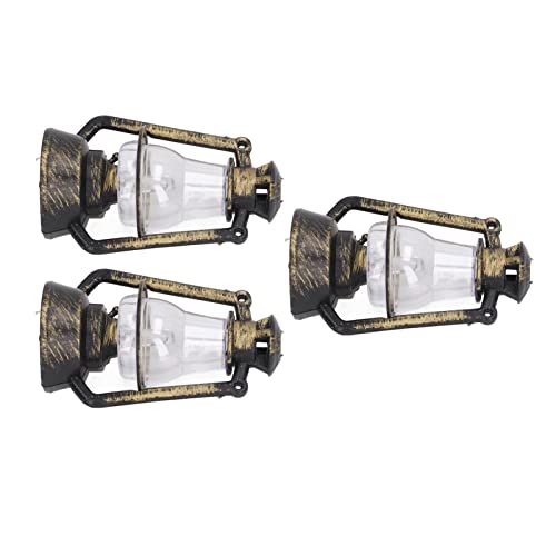 TIKATARER Puppenhaus Kerosin Licht, Puppenhaus Kerosin Lampe Dollhouse Retro Lantern Miniatur Lampe Miniatur von TIKATARER