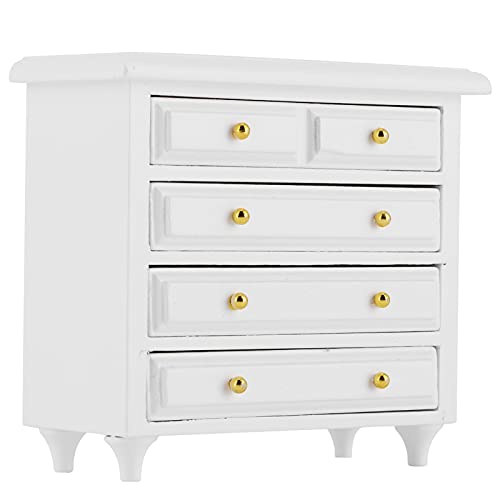 TIKATARER Puppenwechsel Tisch, Puppenhaus Mini Schubladen Schrank Dollhouse Möbel 1:12 Schubladenschrank 1 12 Skala Dollhouse Möbel Mini Puppenhaus Spielzeug von TIKATARER
