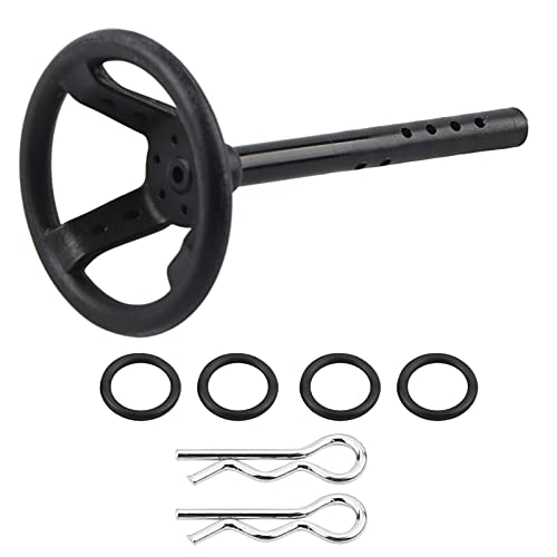 TIKATARER RC Lenkrad, Universal Schwarz Kunststoff RC Auto Lenkrad RC Autozubehör Lenkrad für 1/10 Maßstab RC Raupen Auto TIKATARER RC Lenkrad, Universal Schwarz Kunststoff RC Auto Lenkrad RC Autozubehör Lenkrad für 1/10 Maßstab RC Raupen Auto von TIKATARER
