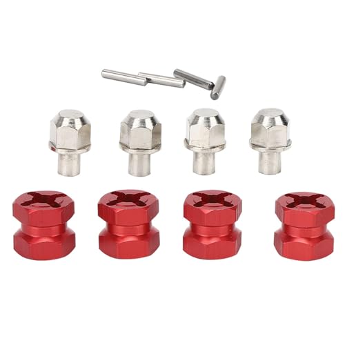 TIKATARER RC-Nabenadapter, RC 12-mm-Naben-Sechskantadapter Sechskant-Radnaben-Metalladapter für Hsp Redcat Remote Control Crawler (Länge 12 mm) von TIKATARER