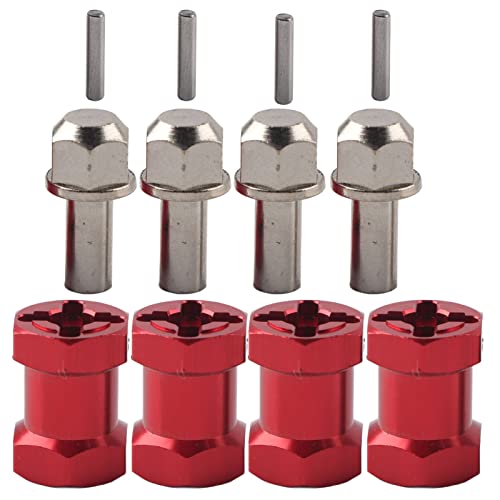TIKATARER RC-Nabenadapter, RC 12-mm-Naben-Sechskantadapter Sechskant-Radnaben-Metalladapter für Hsp Redcat Remote Control Crawler (Länge 17mm) von TIKATARER